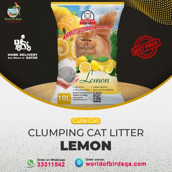 Lemon Cat Litter 10L 8kg Cute cat bentonite cat litter