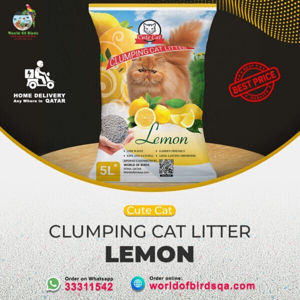 Lemon Cat Litter 5L 4kg Cute cat bentonite cat litter