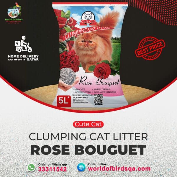Rose Cat Litter 5L 4kg Cute cat bentonite cat litter