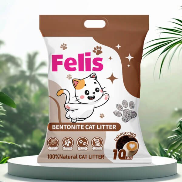 Cappuccino Cat Litter 10L 8kg Felis bentonite cat litter