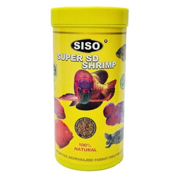 SISO 250ml Fish & Turtle Food with Super SD Shrimp