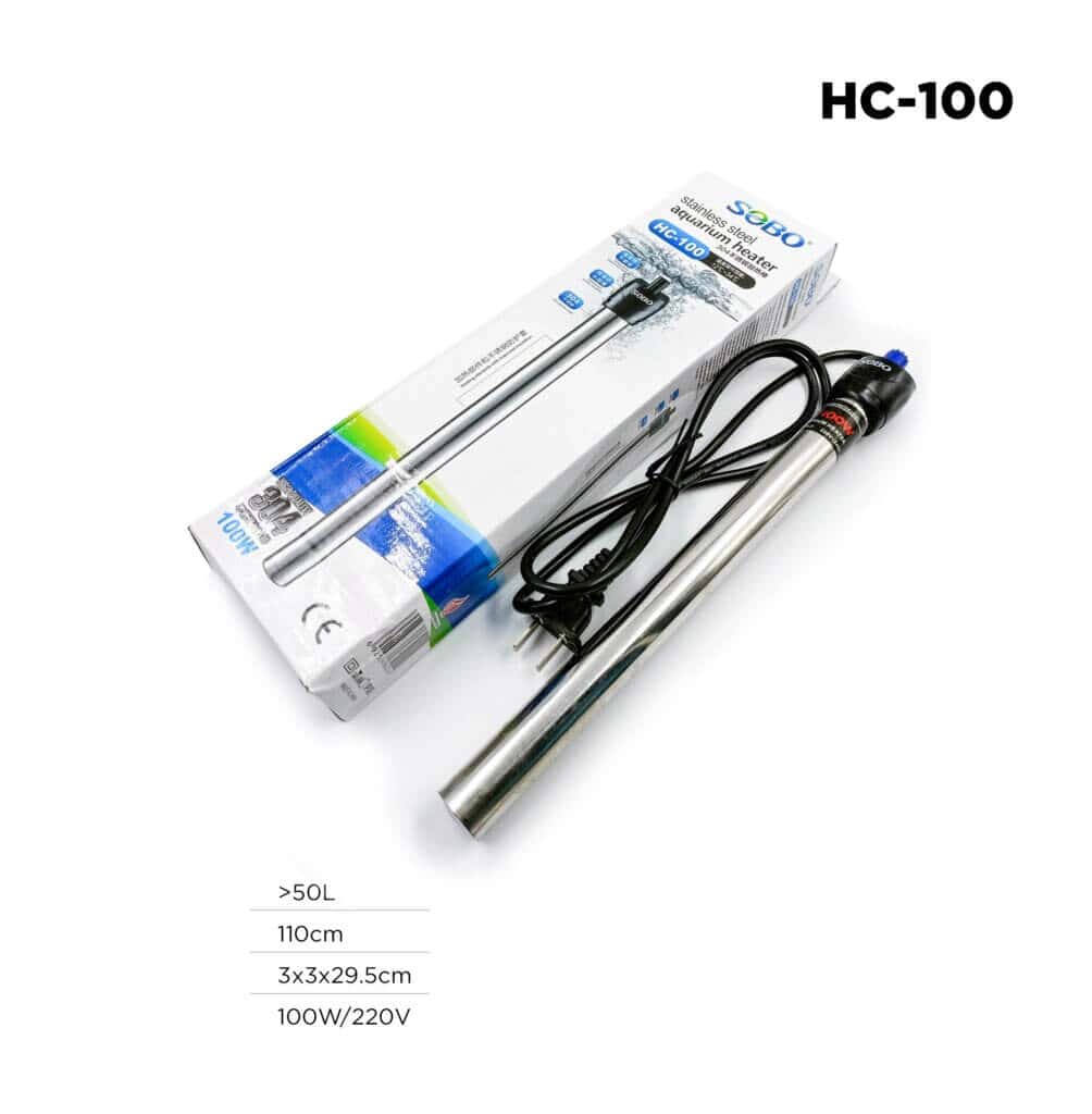 SOBO 100W stainless steel aquarium heater