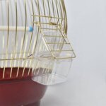 Birds Cage Round Golden 34X52CM - Image 2