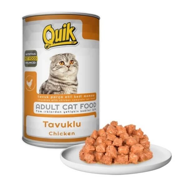 Quik Chicken Canned Food for Cats – 415g