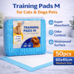 Training Pads M for Cats & Dogs Pets – 50pcs (60X45cm)