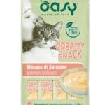 Oasy Salmon Treats – Creamy Snack, 4x15g | Best for Adult Cats
