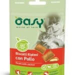 Oasy with Chicken for adult cat Treats – Crunchy Treats, 60g | Best for Adult Cats