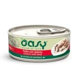 Oasy • Chicken with Beef canned Cat Food – Natural Range, 70g | Best for Adult Cats