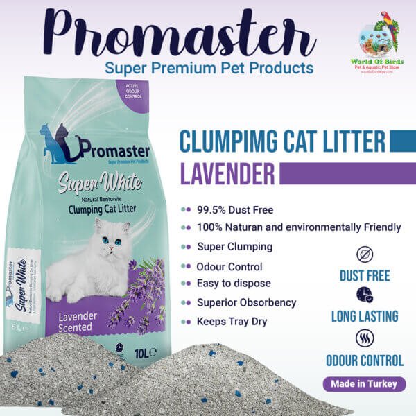 Promaster Lavender Super White Clumping Cat Litter (10L)