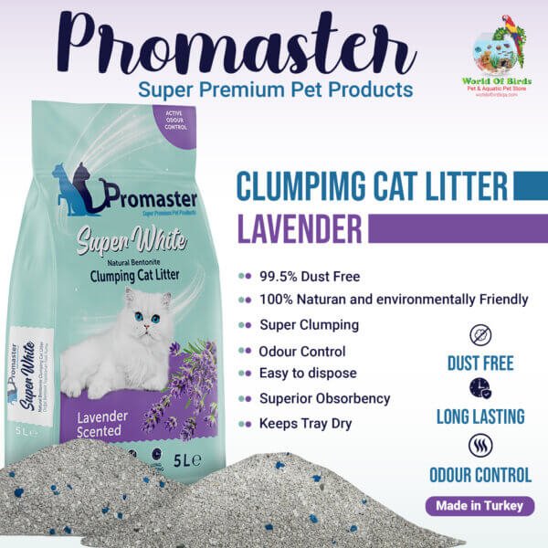 Promaster Lavender Super White Clumping Cat Litter – (5L)