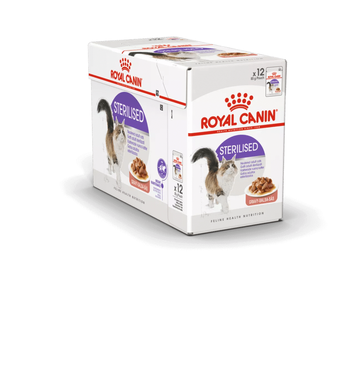 ROYAL CANIN STERILISED HEALTH NUTRITION FELINE GRAVY (WET FOOD-POUCHES) 12X85G  | Best Food for Sterilised Cats - Image 1