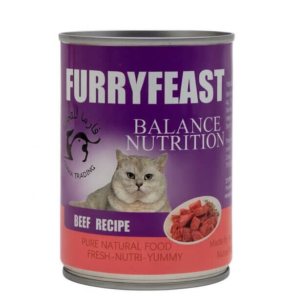 Furryfeast Beef Pâté – 375 g (For Adult Cats)