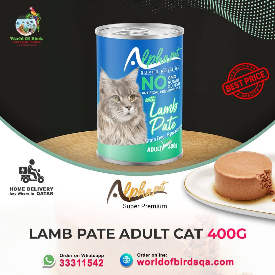 24 Alpha Pet Super Premium Adult Cat Lamb – 400g Pâté Wet Cat Food | Nutritious Meal from Turkey - Image 1
