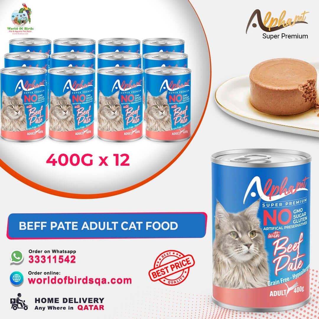 31 Alpha Pet Super Premium Adult Cat Beef – 400g Pâté Wet Cat Food (Pack of 12) | Protein-Rich Nutrition from Turkey - Image 1