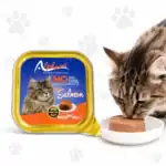 Alpha Pet Super Premium Salmon Pâté – 100g Aluminium Tray Wet Food for Adult Cats | Omega-3 Rich Meal from Turkey