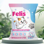 BubbleGum Bentonite Cat Litter – 25L (20kg) Felis Ultra Clumping | Long-Lasting Fresh Bubblegum Scent