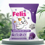 Lavender Bentonite Cat Litter – 25L (20kg) Felis Ultra Clumping | Long-Lasting Fresh Lavender Scent