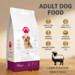 Pawnee Premium Adult Dog Food with Lamb – Sensitive Care, 15kg | Made in Turkey