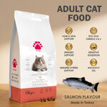 Pawnee Premium Adult Cat Food with Salmon – Derma Care, 15kg | Made in Turkey