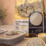 Volk Pets Ultra Odor Seal Coffee Latte Cat Litter 10L – Strong Clumping, Low Dust | Made in China
