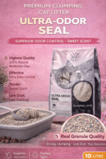 Volk Pets Ultra Odor Seal Clumping Cat Litter 10L – Strong Clumping, Low Dust & Sweet Scent | Made in China