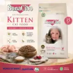 BonaCibo Kitten Cat Food Chicken with Anchovy & Rice 15kg – Super Premium Low Grain Kitten Food