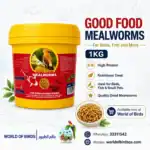 SISO Good Food Dried Mealworms 1kg – High Protein Treat for Birds, Fish & Small Pets