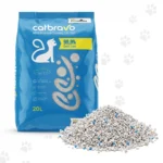 CatBravo Marseille Soap Cat Litter 20L – White Bentonite, 99.9% Dust Free | Made in Turkey